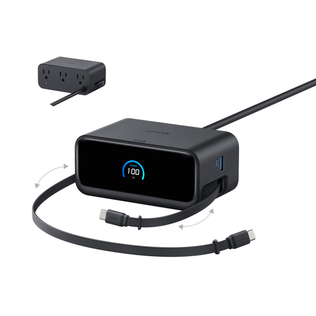 Anker Nano Charging Station (7 - in - 1, 100W) Black