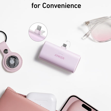 Anker Nano Power Bank (22.5W, Built - In USB - C Connector) Black Stone