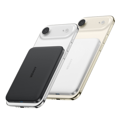 Anker Nano Power Bank (5K, MagGo, Slim)Black + Aurora White | 1 - Pack Each33