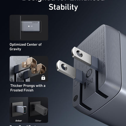 Anker Prime Charger (100W, 3 Ports, GaN)