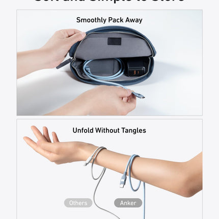 Anker 240W USB - C Cable Upcycled Braided 3ft 6ft USB - IF Certified6 ft36