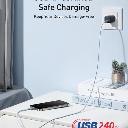 Anker 240W USB - C Cable Upcycled Braided 3ft 6ft USB - IF Certified6 ft32