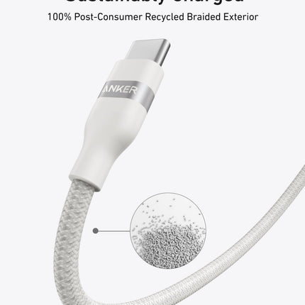 Anker 240W USB - C Cable Upcycled Braided 3ft 6ft USB - IF Certified6 ft23