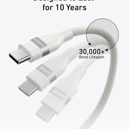 Anker 240W USB-C Cable Upcycled Braided 6ft