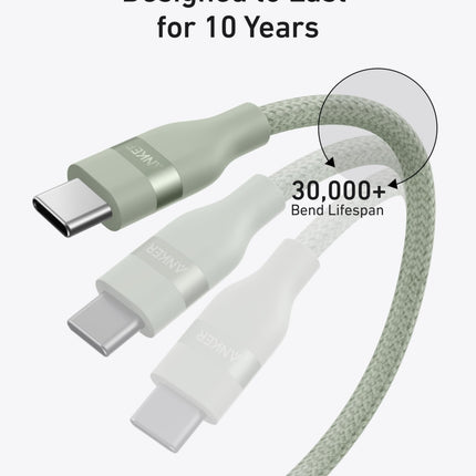 Anker 240W USB - C Cable Upcycled Braided 3ft 6ft USB - IF Certified6 ft28