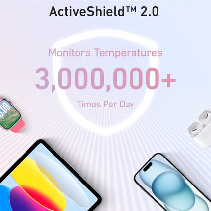 Anker Zolo Power Bank (10K, 30W) with a 5.4 - inch (13.7 cm) built - in USB - C cable.5