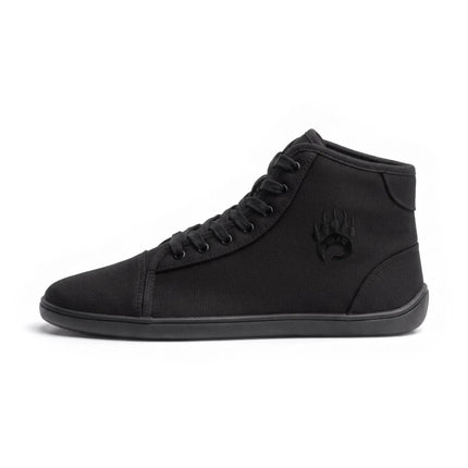 Bearfoot Ursus CHTG2 Black High-Top Barefoot Shoes – Unisex35 EU6