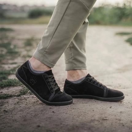 Bearfoot Ursus SLTG2 Black Low-Top Barefoot Shoes – Unisex35 EU5