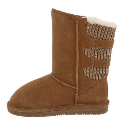 Bearpaw Boshie Youth Girls Water Resistant Sheepskin Boot - Hickory Brown132