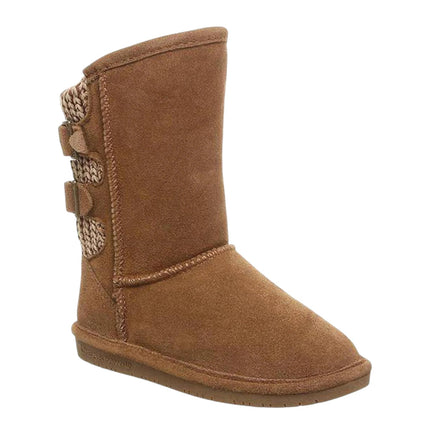 Bearpaw Boshie Youth Girls Water Resistant Sheepskin Boot - Hickory Brown131