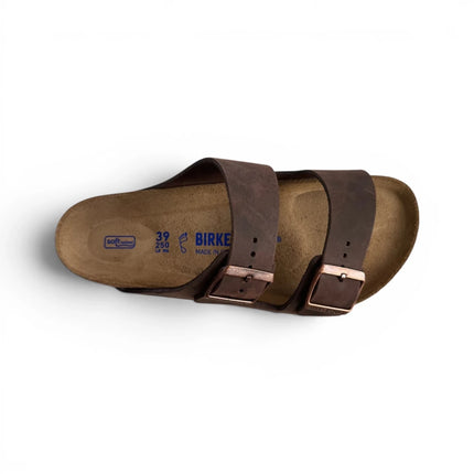 Birkenstock Arizona Leather Soft Footbed Sandal UnisexHabana3