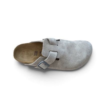 Birkenstock Boston Suede Clog UnisexStone Coin3