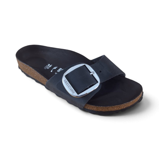 Birkenstock Madrid Big Buckle Oiled LeatherBlack1
