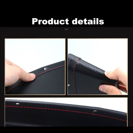 Car Seat Gap Filler Organizer – PU Leather Console Side Storage PocketBlack7