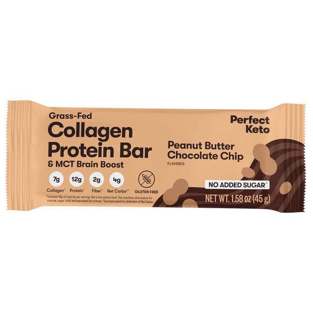Collagen Protein Bars - Low - Carb Keto SnackPeanut Butter Chocolate Chip11