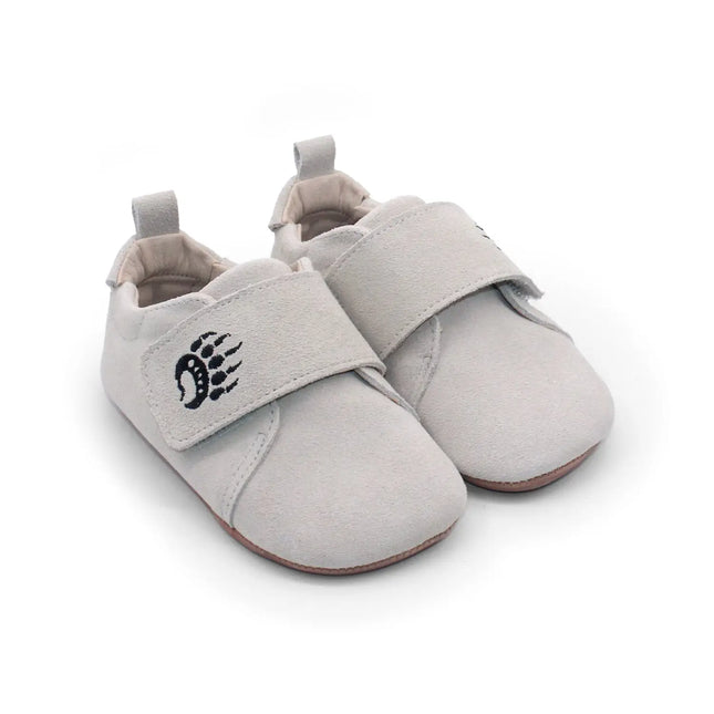 Bearfoot Cub SV cloud suede toddler barefoot shoe – angle view 2