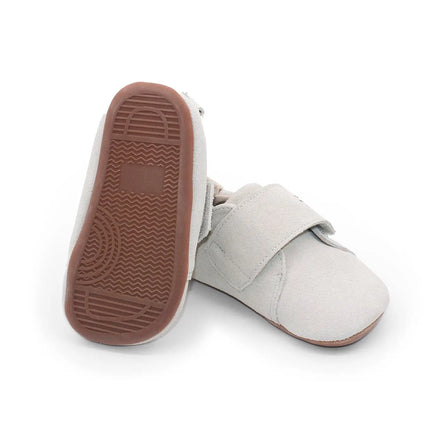 Bearfoot Cub SV cloud suede toddler barefoot shoe – angle view 3