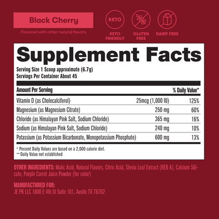 Daily Electrolytes Black CherryDaily ElectrolytesBlack Cherry8