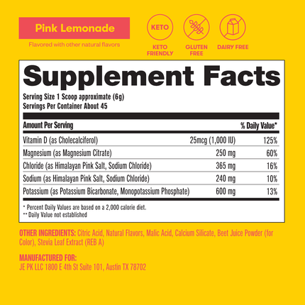 Daily Electrolytes Pink LemonadeDaily ElectrolytesPink Lemonade4