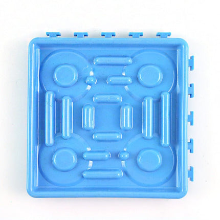 Dog Lick Mat Slow Feeder Tile – Interlocking Puzzle Licking Plate for Dogs & CatsBlue3