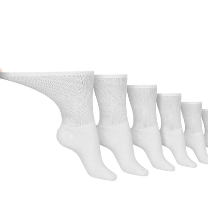 DSC Men's Cotton Diabetic Crew Socks – 6 Pair PackLarge (shoe size 9 - 12)1