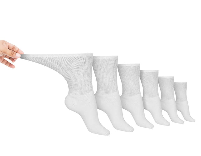 DSC Men's Cotton Diabetic Crew Socks – 6 Pair PackLarge (shoe size 9 - 12)1
