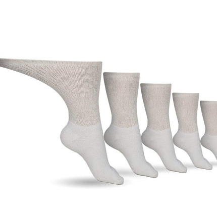 DSC Men's Cotton Diabetic Crew Socks – 6 Pair PackLarge (shoe size 9 - 12)10