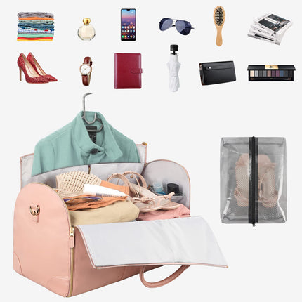 Foldable garment duffle bag – packed with clothes and accessories