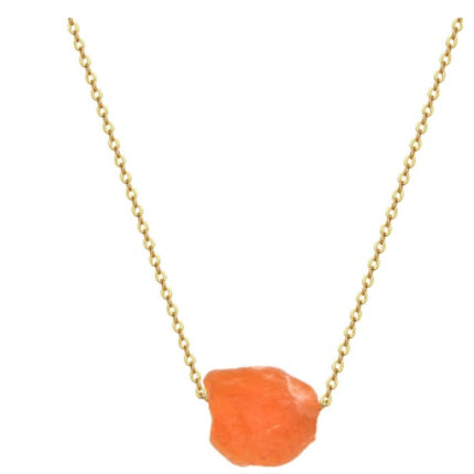 Tree of Life crystal pendant necklace – carnelian stone