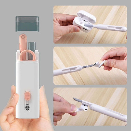 Earbud & Electronics Cleaning Pen Kit – Keyboard Brush, Screen Spray & ClothBlue10