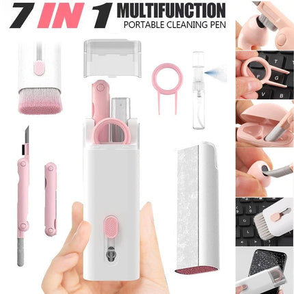 Earbud & Electronics Cleaning Pen Kit – Keyboard Brush, Screen Spray & ClothBlue11