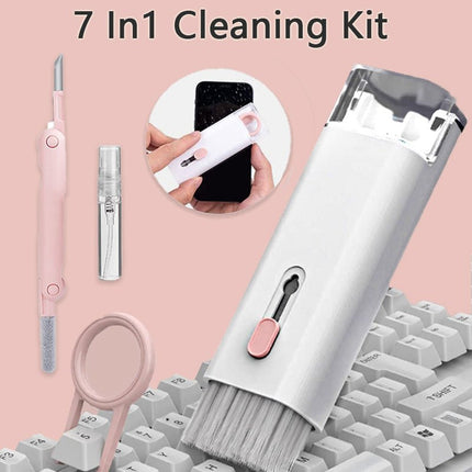 Earbud & Electronics Cleaning Pen Kit – Keyboard Brush, Screen Spray & ClothBlue2