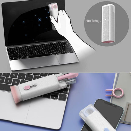 Earbud & Electronics Cleaning Pen Kit – Keyboard Brush, Screen Spray & ClothBlue5
