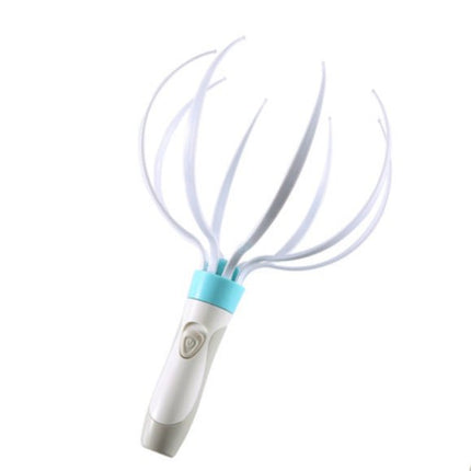 Electric Scalp Massager – Rechargeable 8-Claw Vibrating Head Massager for RelaxationWhite1