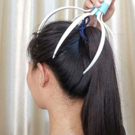 Electric Scalp Massager – Rechargeable 8-Claw Vibrating Head Massager for RelaxationWhite4