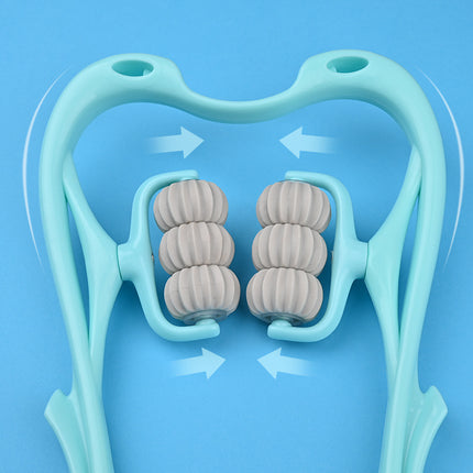 Manual 6-wheel neck massager roller – view 7