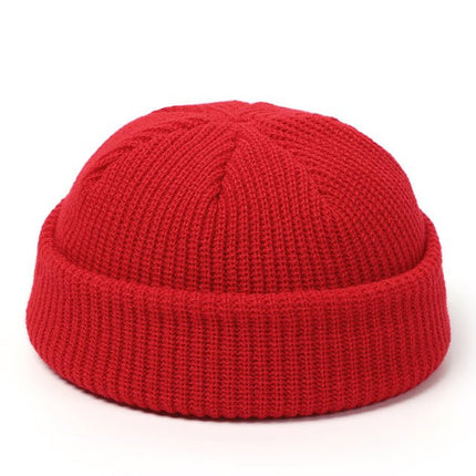 Fisherman Beanie – Short Ribbed Knit Docker Hat for Women & Men, 9 ColorsArmy Green4