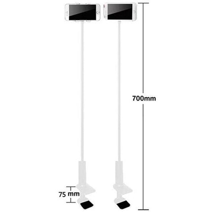 Flexible Gooseneck Phone & Tablet Holder – Clamp-On Stand for Bed, Desk & Kitchen, 360° RotationBlack3