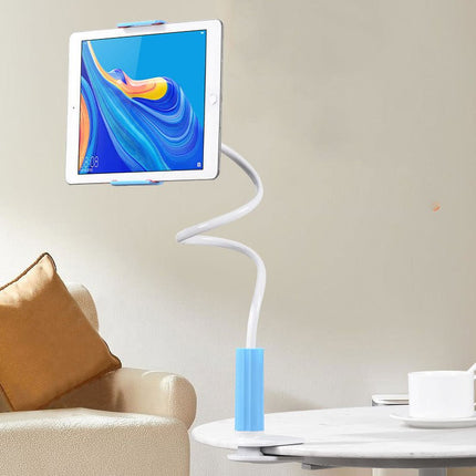 Flexible Gooseneck Phone & Tablet Holder – Clamp-On Stand for Bed, Desk & Kitchen, 360° RotationBlue8