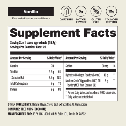Grass - Fed Collagen Peptides & MCT Brain BoostChocolate5
