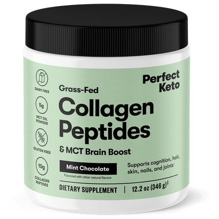 Grass - Fed Collagen Peptides & MCT Brain BoostMint Chocolate9