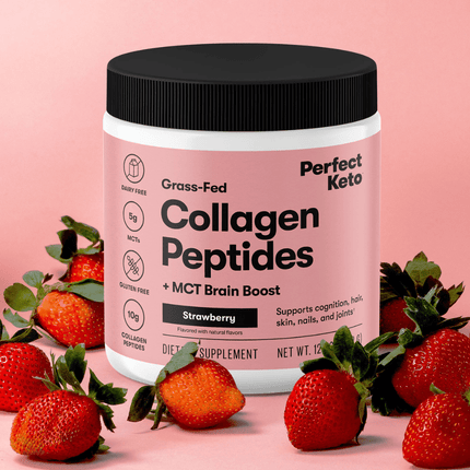 Grass - Fed Collagen Peptides & MCT Brain BoostStrawberry25