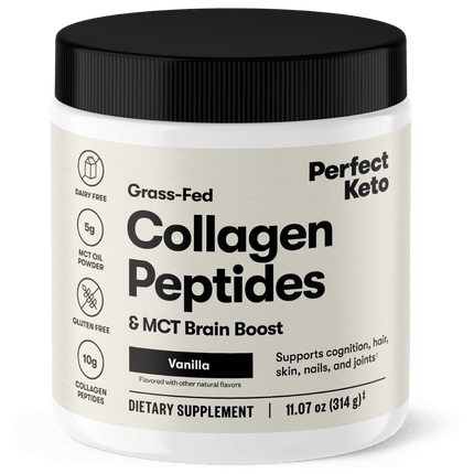 Grass - Fed Collagen Peptides & MCT Brain BoostVanilla1