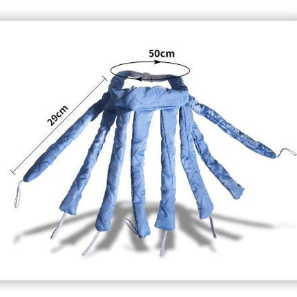 Heatless Curler Headband – 8-Arm Octopus No-Heat Overnight Hair CurlerBlue13