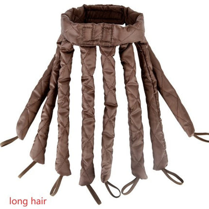 Heatless Curler Headband – 8-Arm Octopus No-Heat Overnight Hair CurlerBrown14