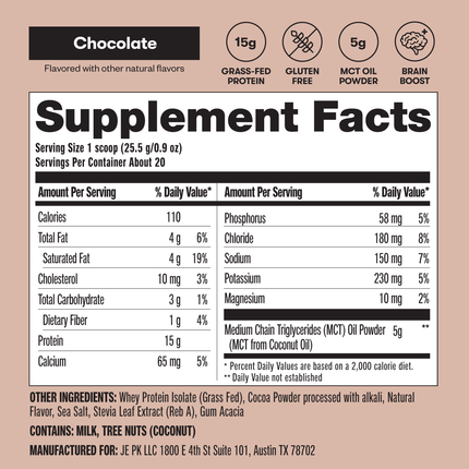 Keto Whey Protein ChocolateKeto Whey ProteinChocolate5