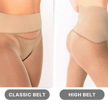 Les Belles Co Sheer 02 Tights – Medium - Light Shade, Seamless & Run - ResistantM2