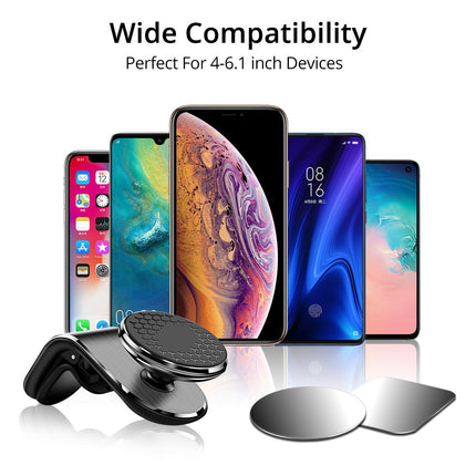 Magnetic Car Phone Mount – 360° Air Vent Phone Holder for CarBlack4