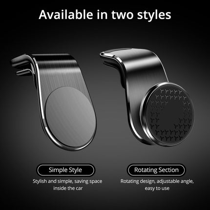 Magnetic Car Phone Mount – 360° Air Vent Phone Holder for CarBlack3