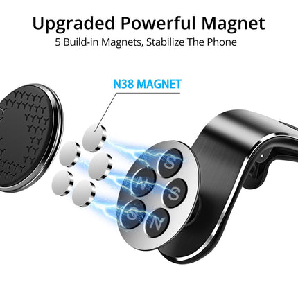 Magnetic Car Phone Mount – 360° Air Vent Phone Holder for CarBlack7
